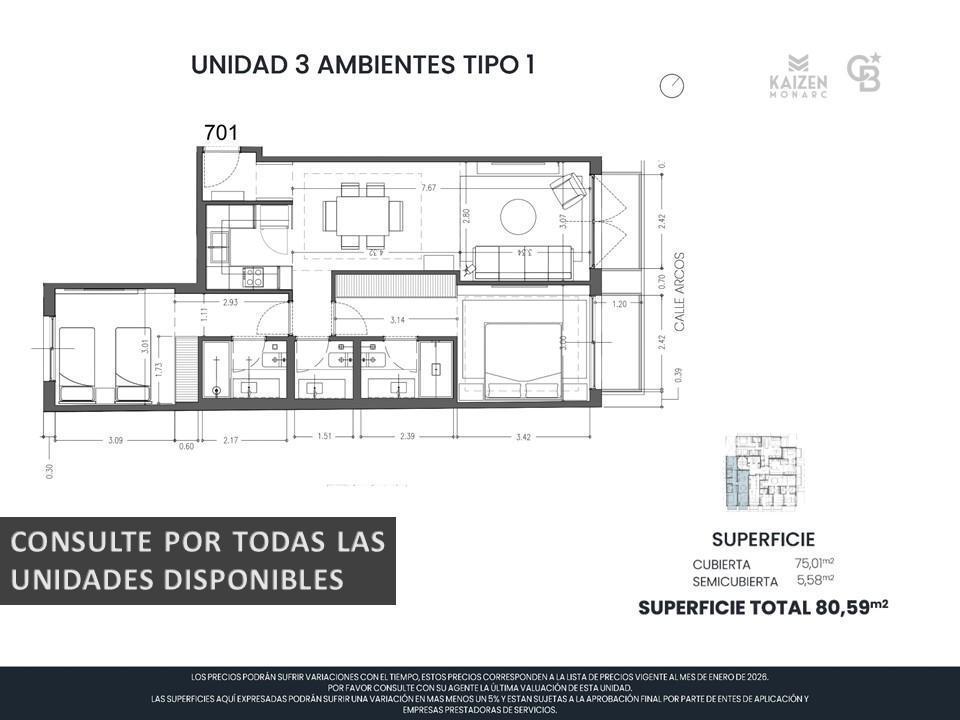 Foto de VENTA DEPARTAMENTO TERMINACIONES PREMIUM 3 AMBIENTES | VESTIDOR |, imagen 1