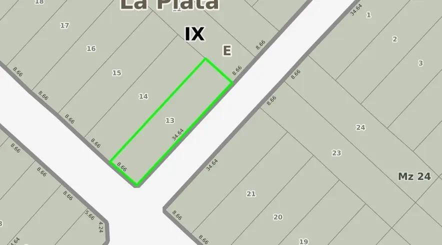 Terreno Lote En Parque Sicardi Calle 12 Esq 653 Tamaño De 8.66 X 34.64