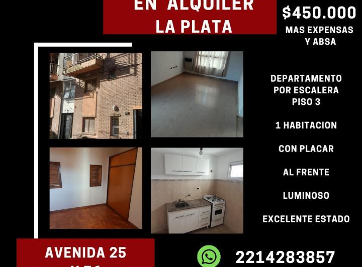 ALQUILER Departamento de 1 habitación 1