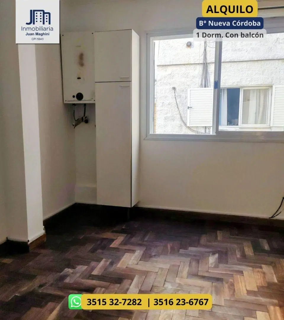 ALQUILO DEPTO NUEVA CÓRDOBA 1 Dormitorio con Balcón | A mtrs de Bv Chacabuco 4