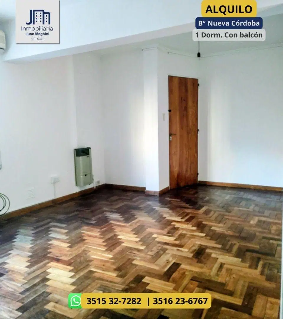 ALQUILO DEPTO NUEVA CÓRDOBA 1 Dormitorio con Balcón | A mtrs de Bv Chacabuco 2