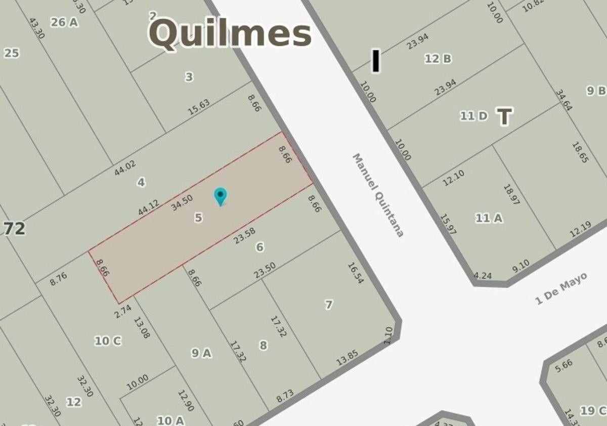 Foto de Lote en venta de 8,66x34,50, ideal para emprendimiento - Quilmes Oeste, imagen 5