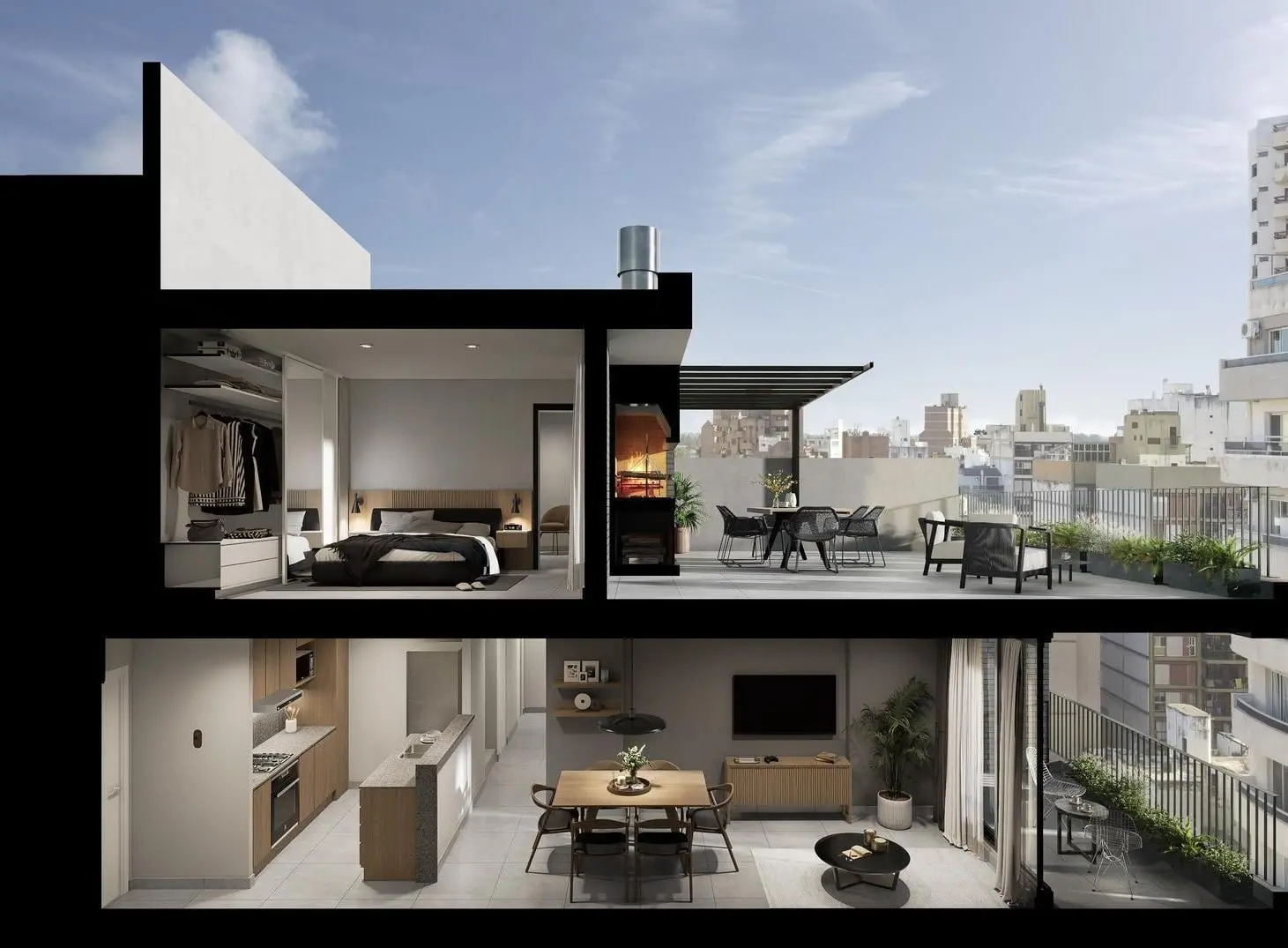 Duplex Premium de 3 dormitorios a estrenar, edificio con Pileta 2