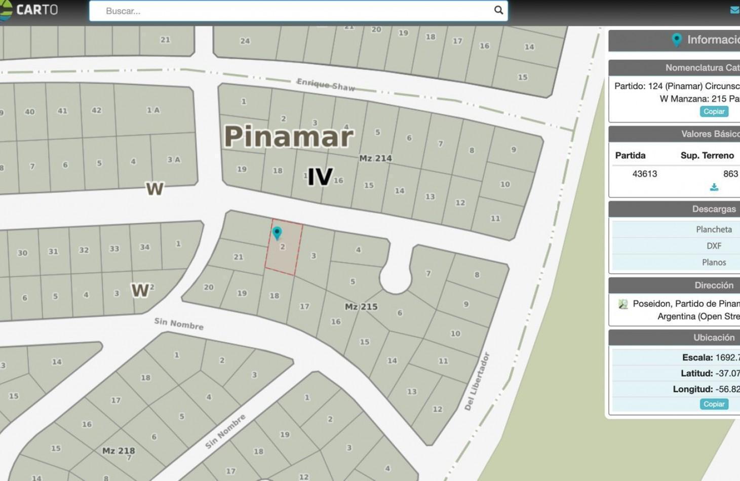 Lote en venta en Pinamar Norte
