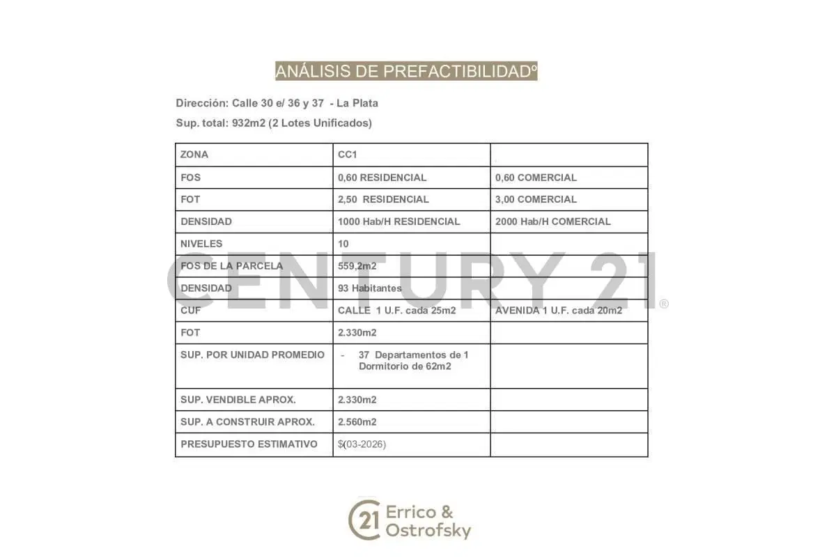 LOTE EN VENTA EN LA PLATA - 932M2 3