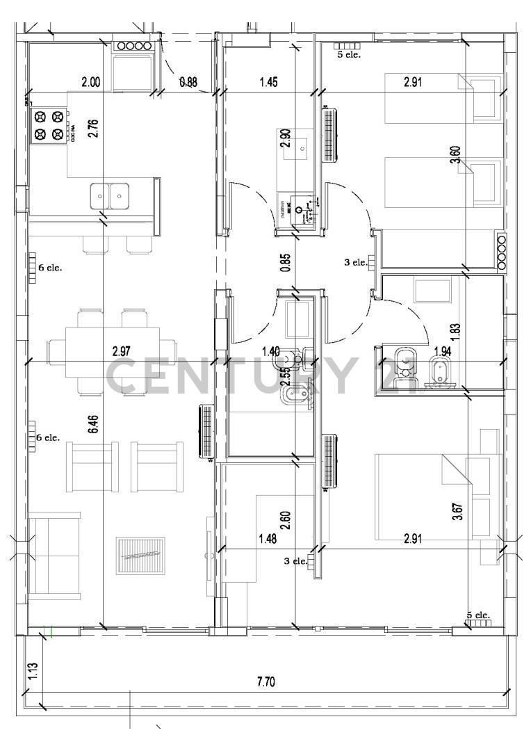 Foto de Departamento en venta en La Plata de 2 Dormitorios en obra, imagen 5