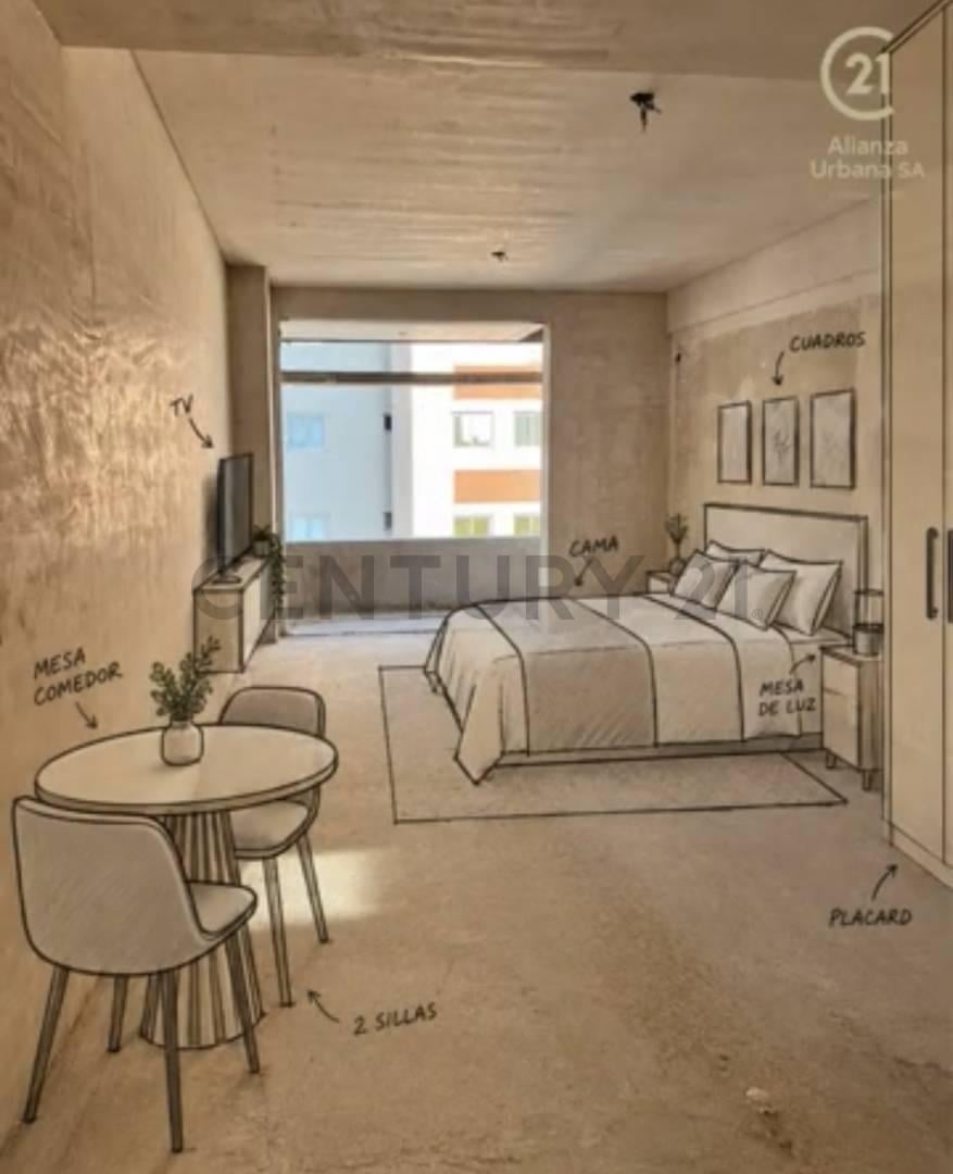 Foto de Departamento Monoambiente en construcción en venta en La Plata, imagen 3