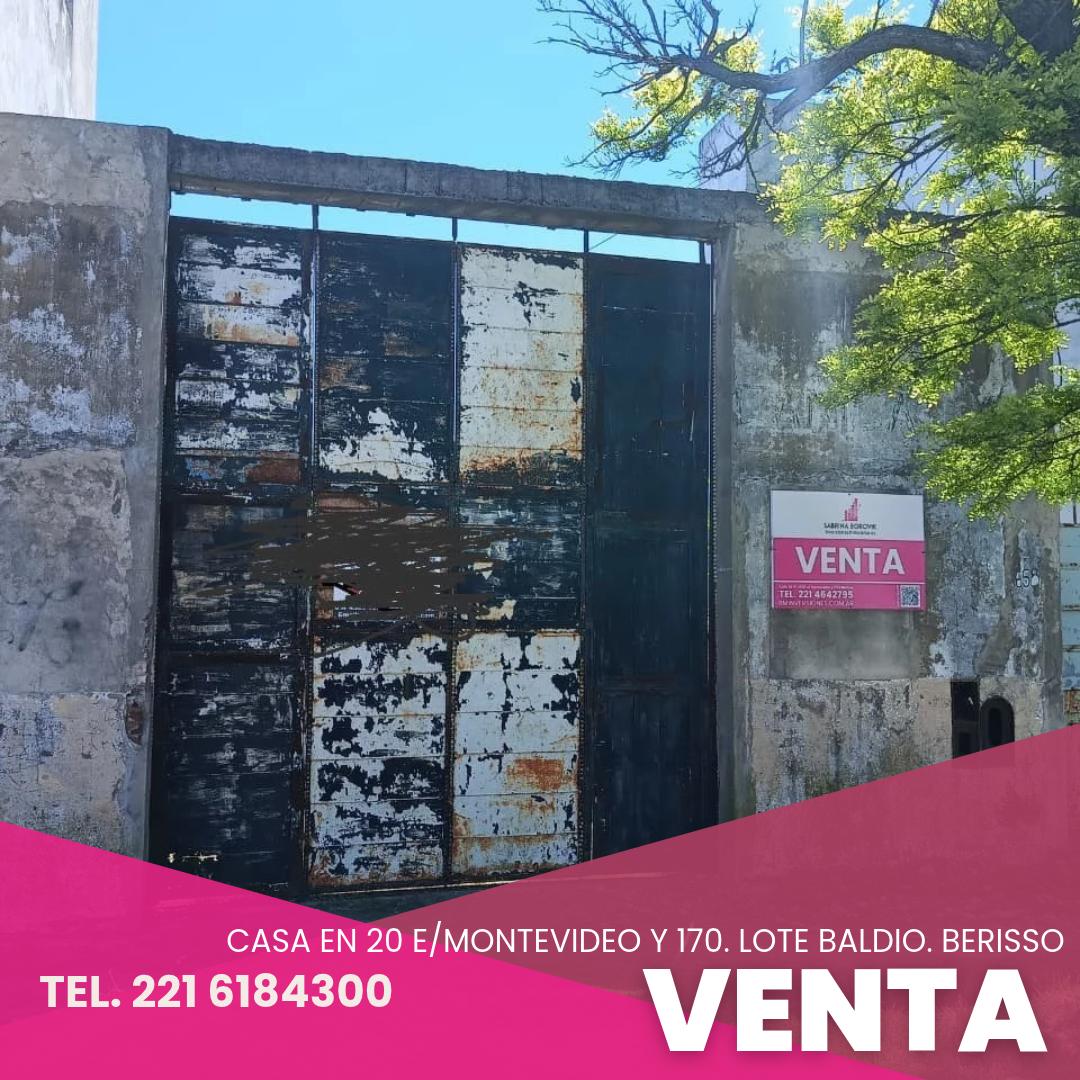 Foto de VENTA LOTE EN BERISSO CALLE 20 CASI AV. MONTEVIDEO, imagen 1