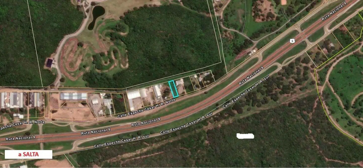 Terreno en venta sobre colectora de autopista ruta 9 2