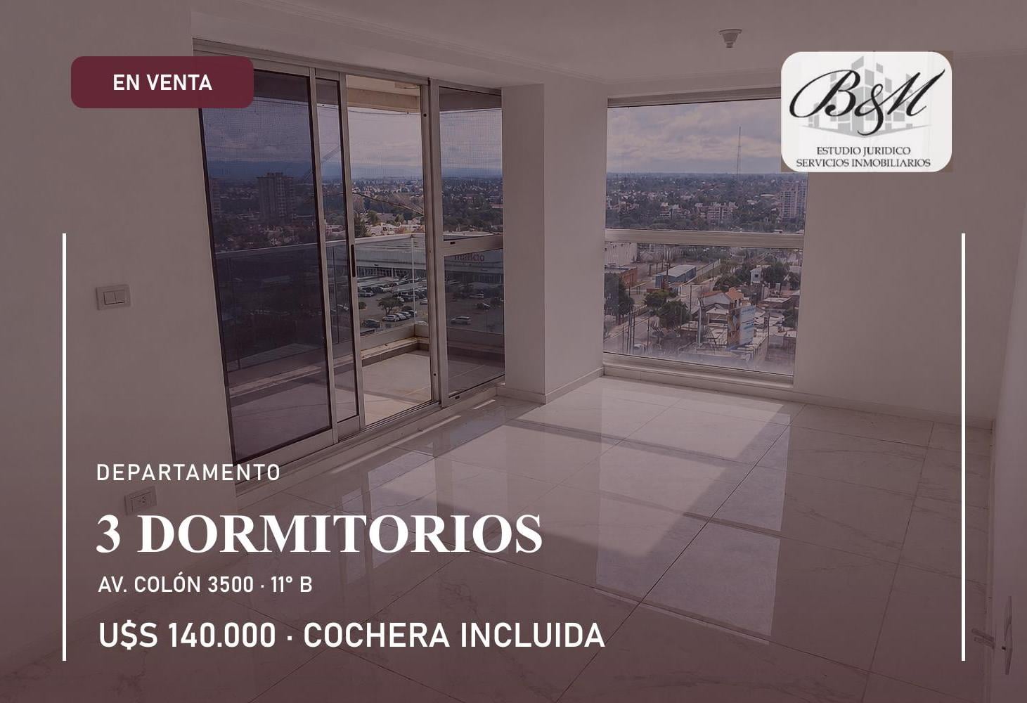 Foto de Departamento en venta de 3 dormitorios con cochera en Colón 3500, imagen 1