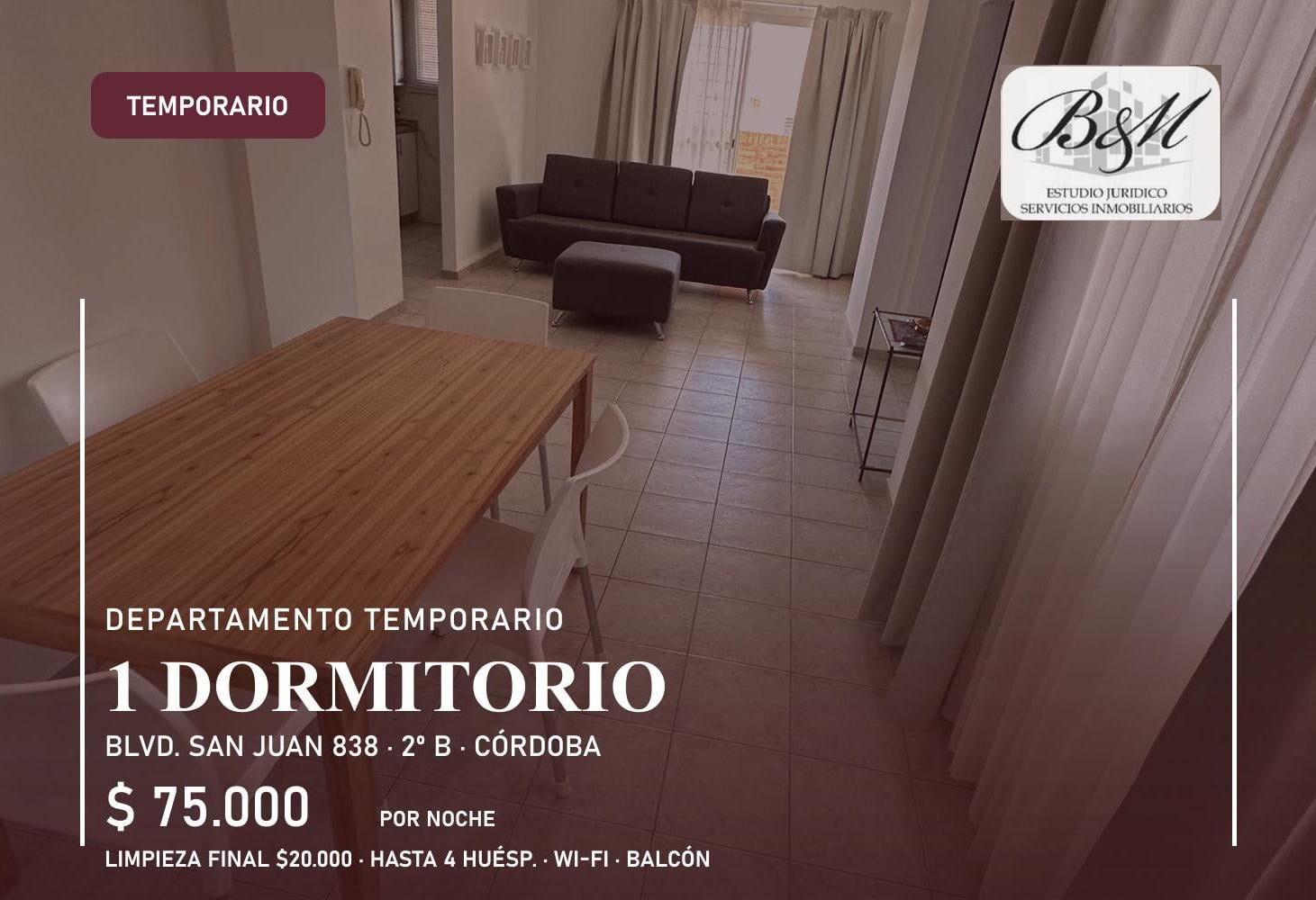 Foto de Departamento Temporario de 1 dormitorio · Córdoba Capital, imagen 3