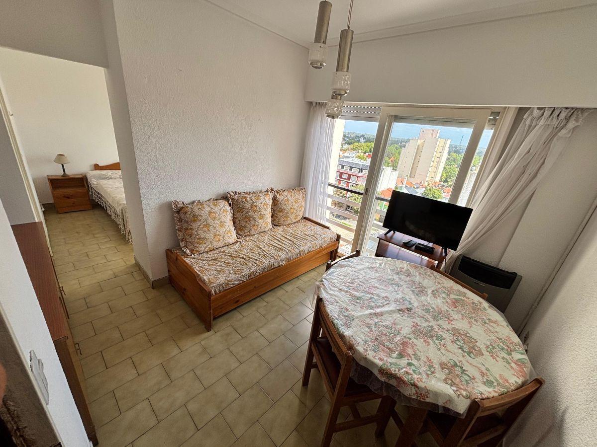 Monoambiente dividido con cocina independiente y lavadero