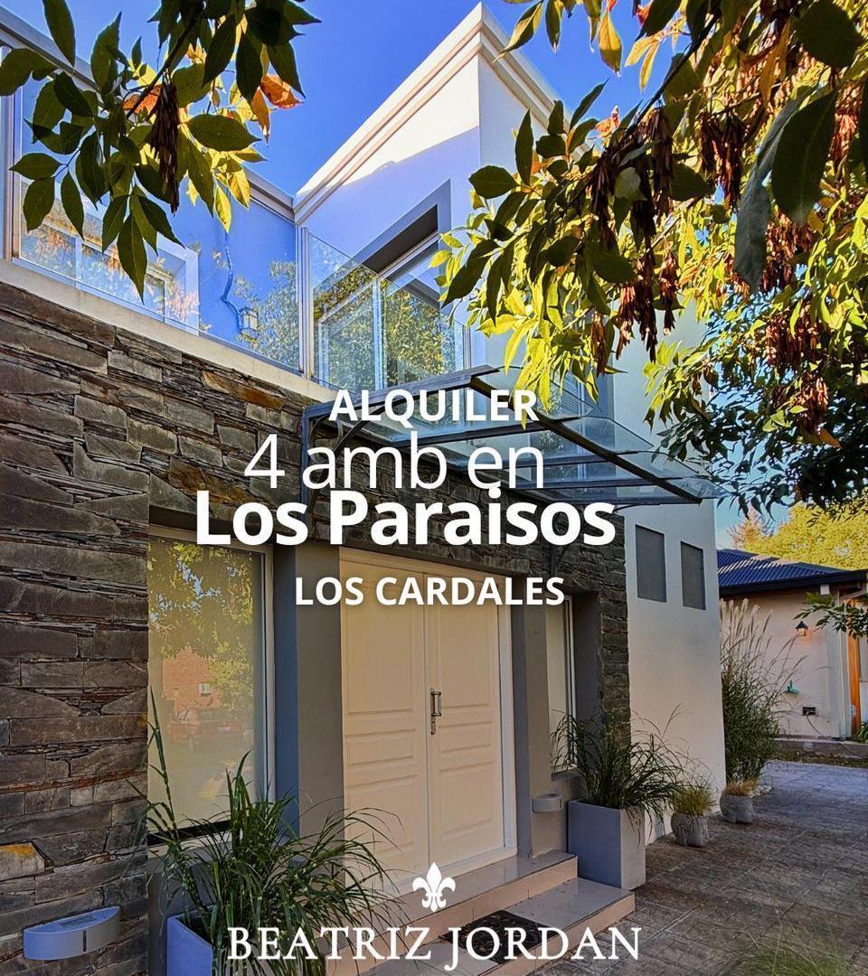 CASA 4 AMBIENTES EN ALQUILER, BARRIO LOS PARAISOS, LOS CARDALES