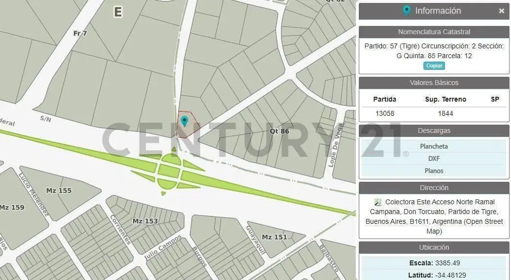 ALQUILER EXCELENTE LOTE de 1844Mts.2 EN ZONA INDUSTRIAL - PR 3