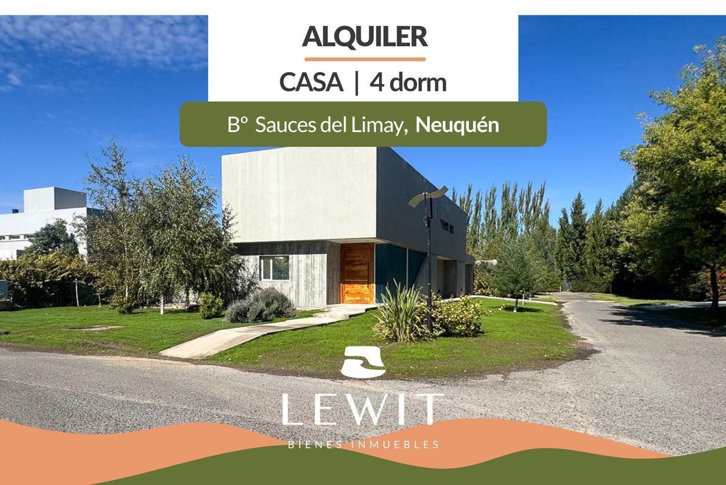 Alquiler Casa 4 Dormitorios | Barrio Privado Sauces del Limay | Piscina