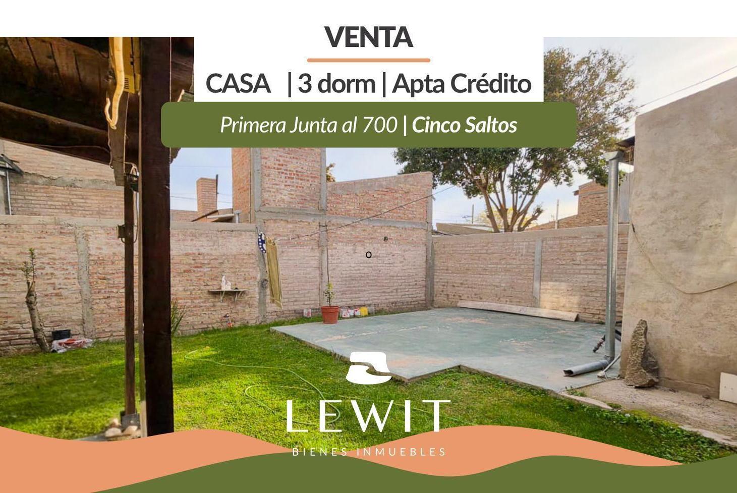 Foto de Venta Casa 3 Dormitorios| 1° Junta al 700| Cinco Saltos| Apto Credito, imagen 3