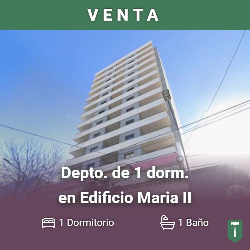 Departamento de 43 m2 con 1 dormitorio en venta en Centro Norte, Villa María