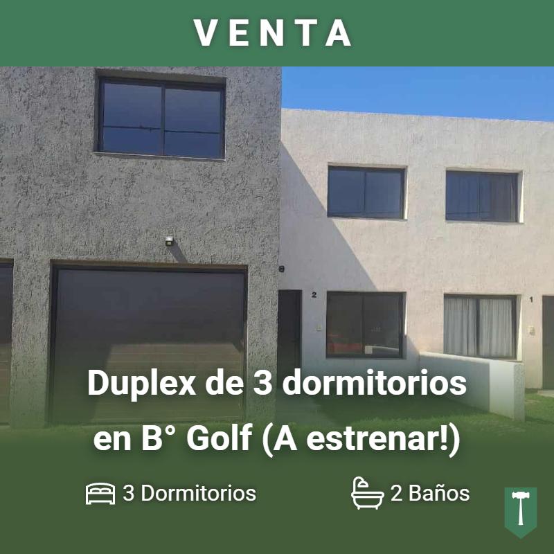 Duplex en Venta en Villa Nueva con 150 m2 y 3 Dormitorios, Barrio Golf