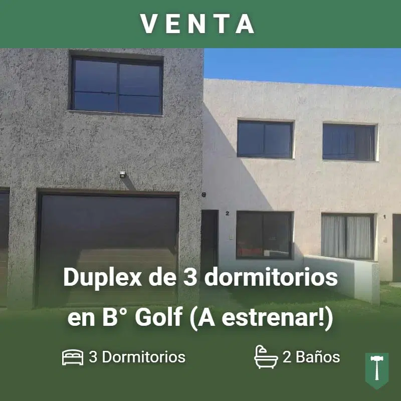 Duplex en Venta en Villa Nueva con 150 m2 y 3 Dormitorios, Barrio Golf 1