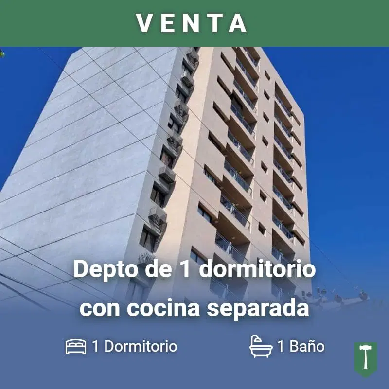 Departamento de 46 m2 con 1 dormitorio en venta en Centro Oeste, Villa Maria 1