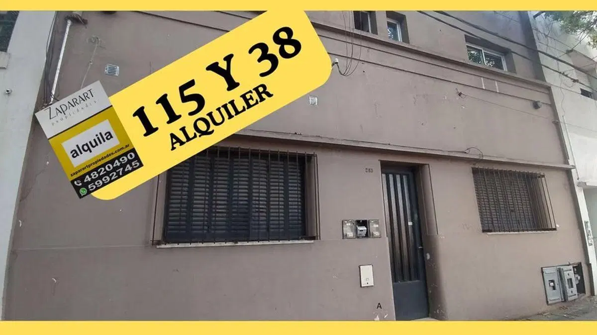 (115 Y 38) ALQULER DEPARTAMENTO PB FTE T/CASA (2) DORMITORIOS Y PATIO 1