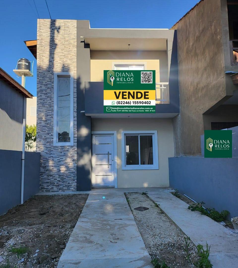 Venta Duplex al Frente Individual, Sobre asfalto, en Centro de Mar del Tuyú, Pdo de La Costa.