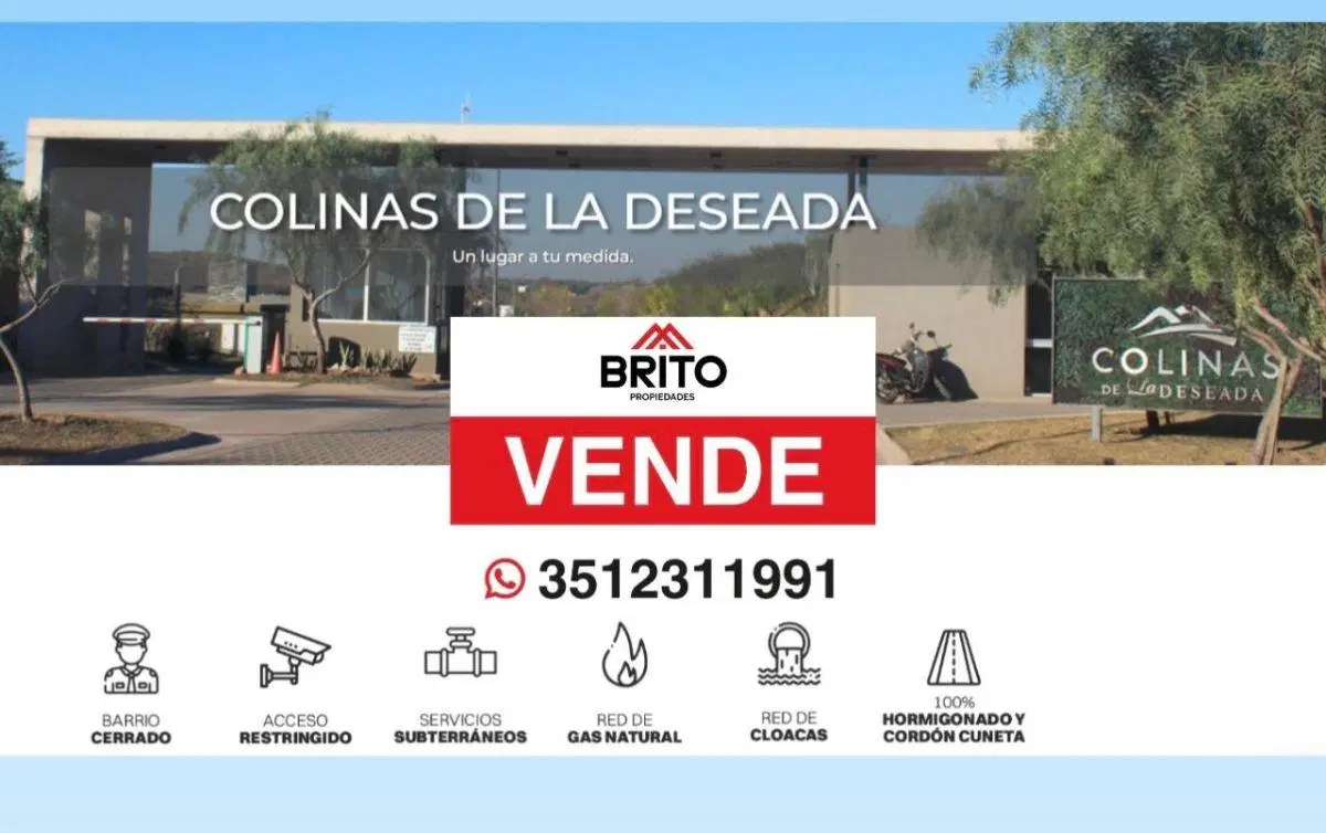COLINAS DE LA DESEADA VENTA LOTE 1