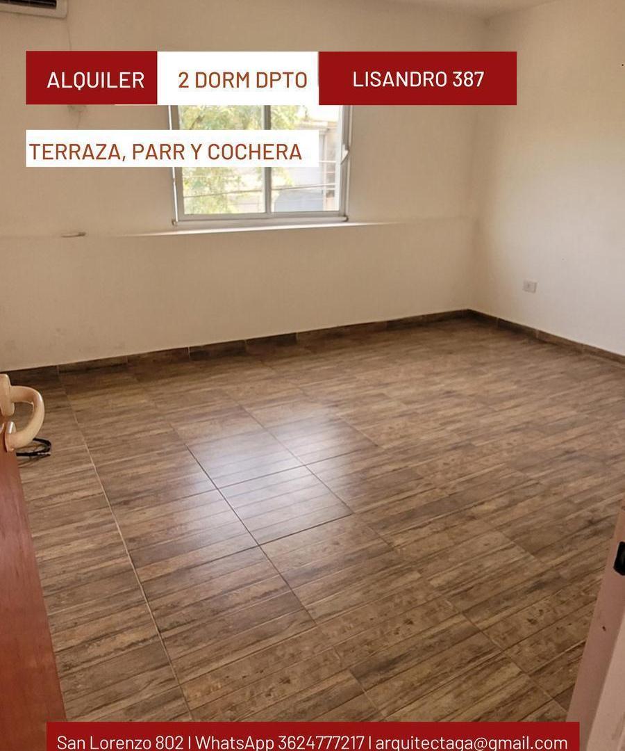 Foto de Departamento con terraza, parrilla y cochera, imagen 1