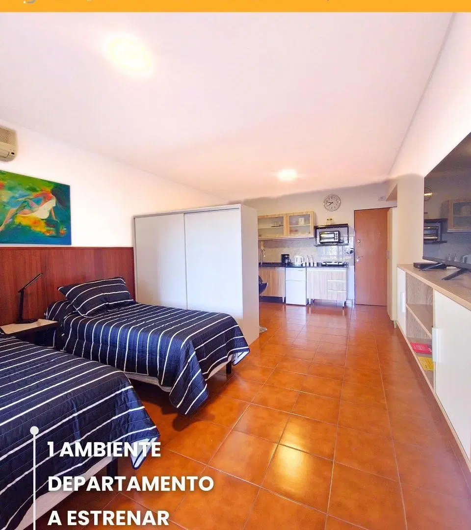 Departamento Monoambiente Alquiler temporario Centro Amoblado y equipado - Reciclado + Balcon 3