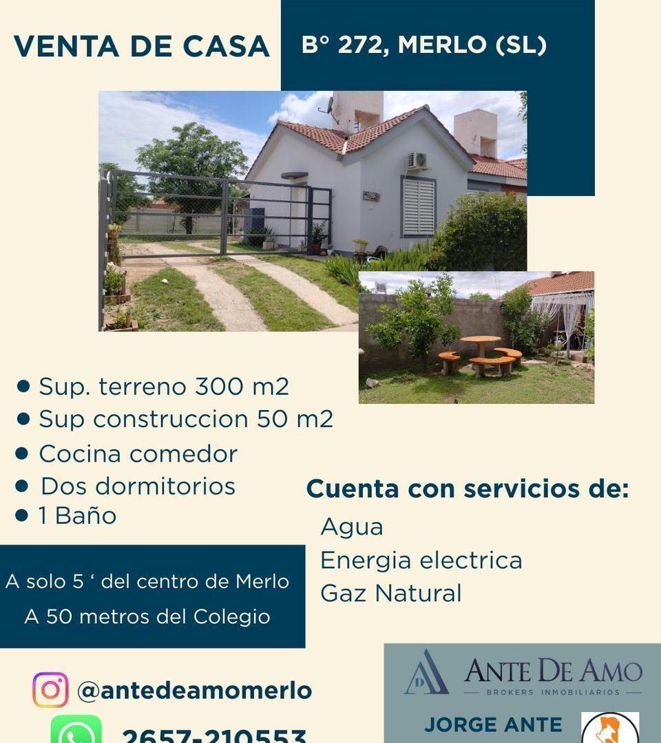 Foto de VENDO CASA - B° 272 Viv. - Merlo, San Luis, imagen 2