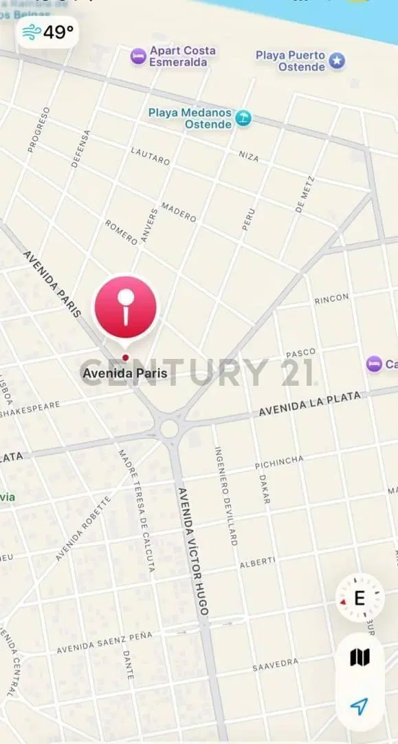 Venta Lote sobre Avenida Paris Ostende Pinamar 2