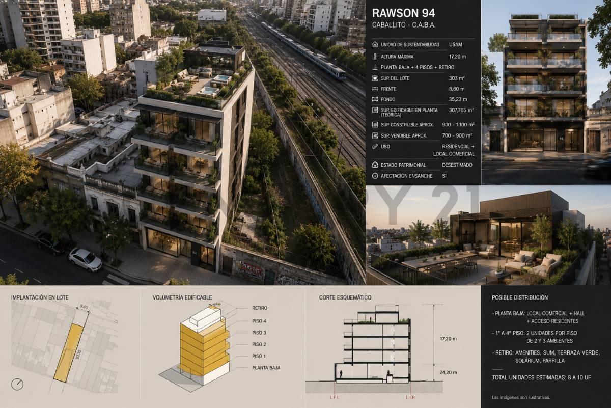 Foto de TERRENO PARA DESARROLLO INMOBILIARIO | RAWSON 94 | ALMAGRO, imagen 1