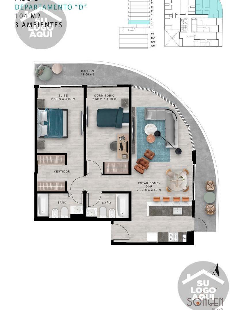 Foto de Venta Departamento 3 ambientes Full Amenities Caballito, imagen 1