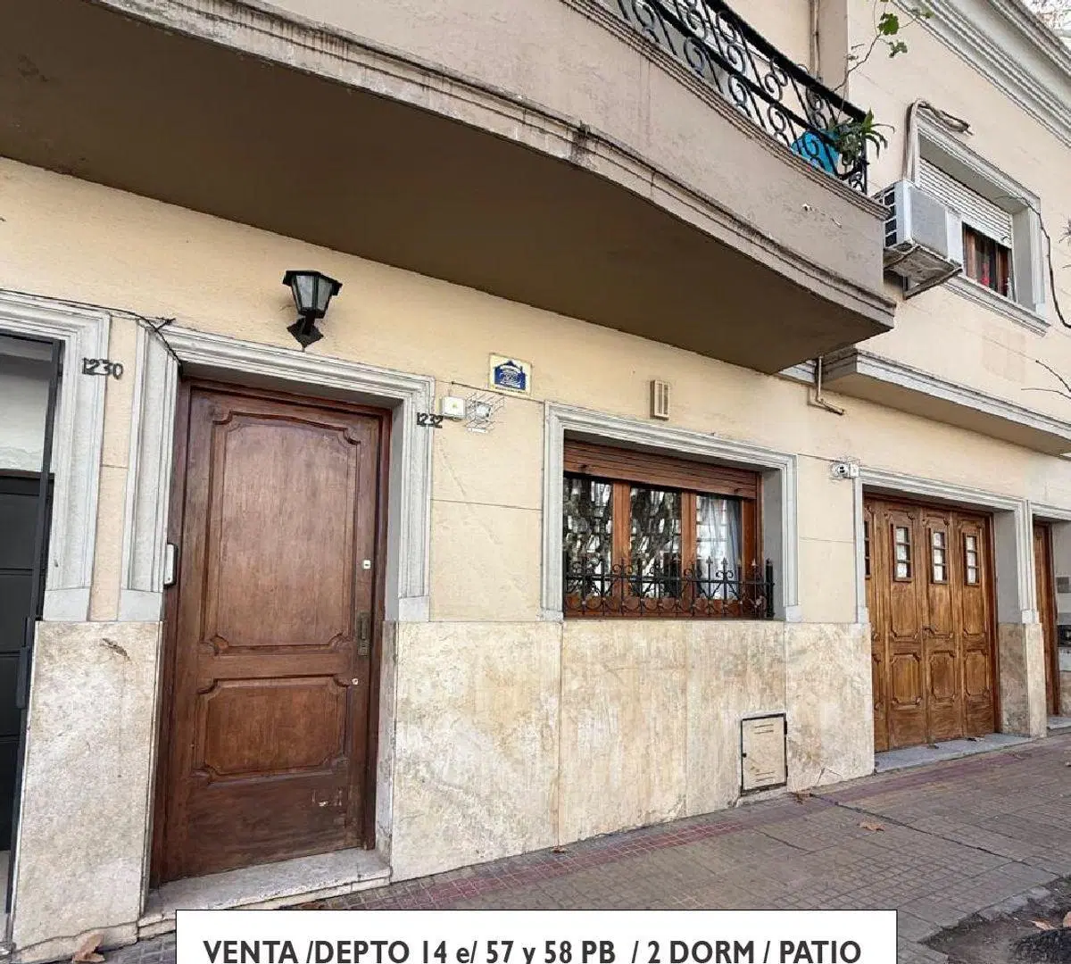 VENTA DEPTO EN PB 2-3 DORM
Ubicado en calle 14 e /57 y 58
Departamento en PB frente 8