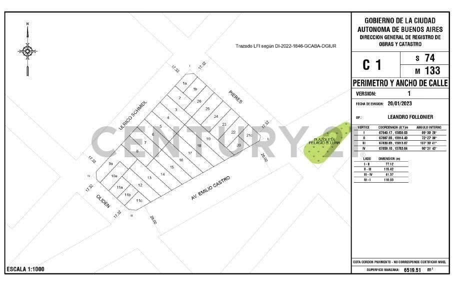 VENTA 3 LOTES EN BLOCK LINIERS - ACEPTA PERMUTA