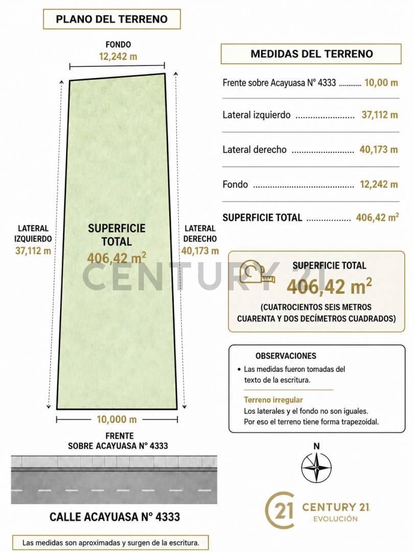 Foto de VENTA-PERMUTA EXCELENTE LOTE DE 400 METROS EN CASEROS, imagen 4