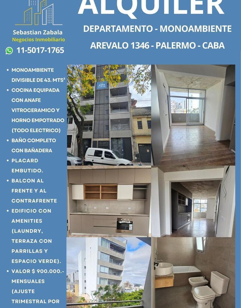 Foto de Departamento monoambiente divisible en alquiler (a estrenar), imagen 1