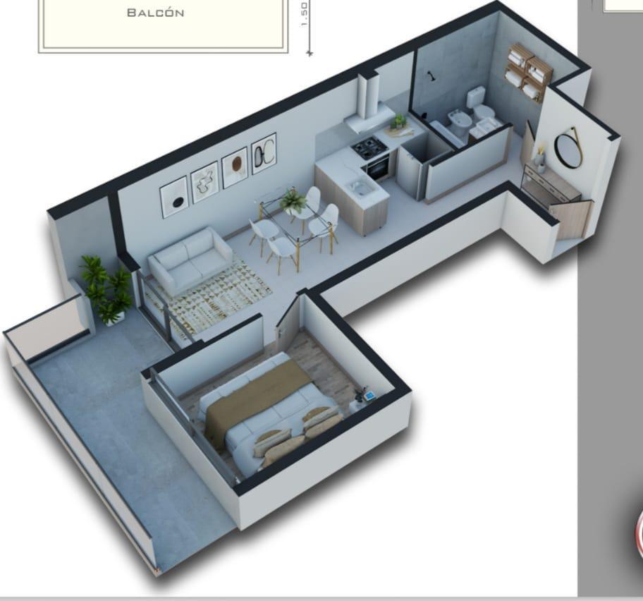 Foto de Venta de Departamento 1 Dormitorio Piso 3 - Pichincha, imagen 2