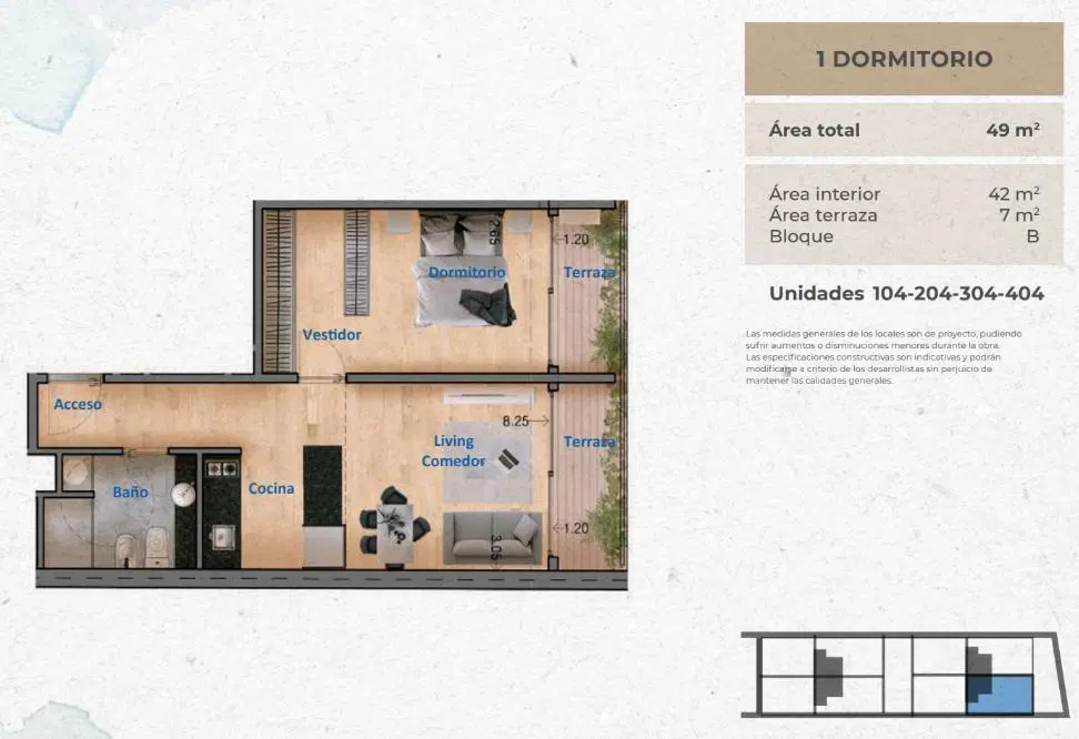 venta Apartamento 1 Dormitorio en Pocitos nuevo 4