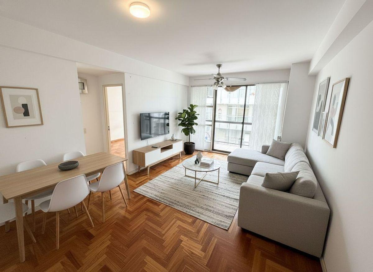 VENTA DPTO SEMIPISO 2AMB LUMINOSO CON BALCÓN Y COCHERA