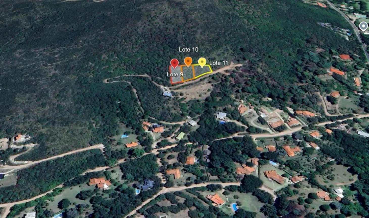 VENTA 3 LOTES DE 2.018 M2 EN TOTAL EN LA CUMBRE 6