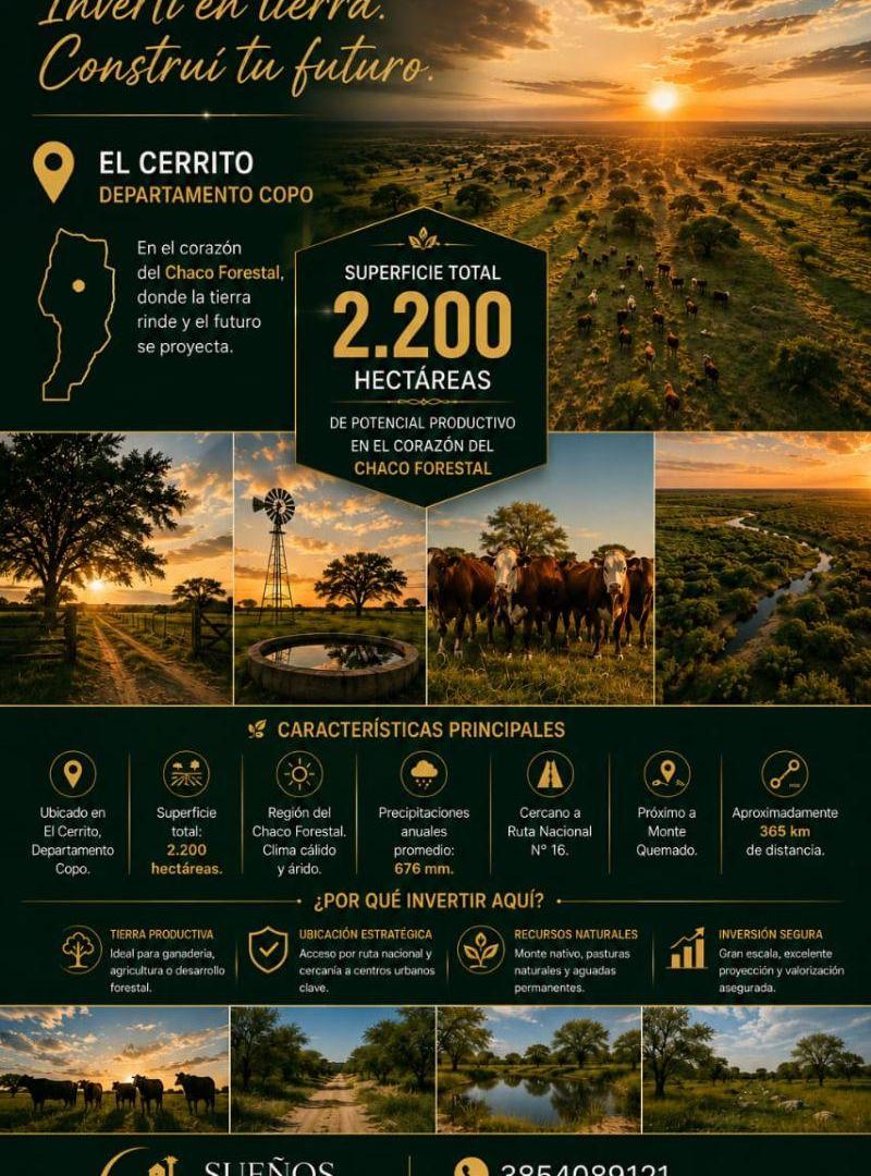 CAMPO PRODUCTIVO EN VENTA – CHACO