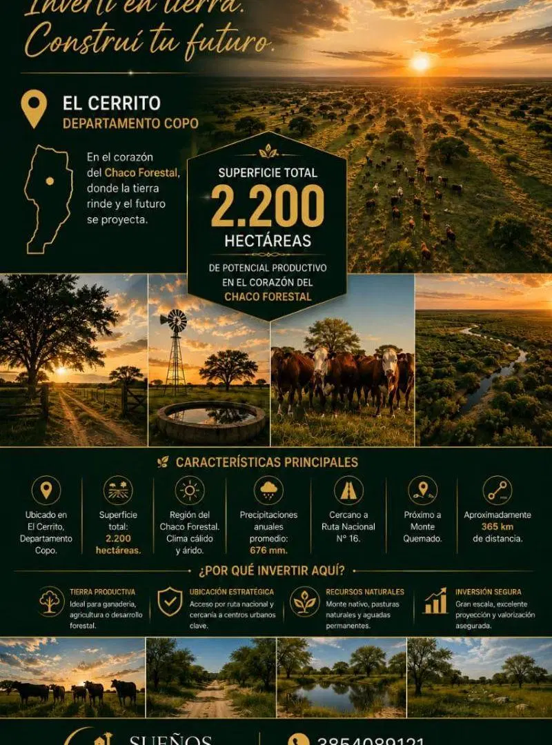 CAMPO PRODUCTIVO EN VENTA – CHACO 4