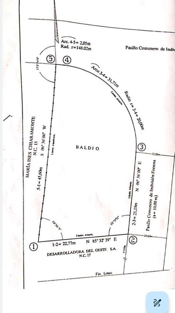 Lote esquina 889 m² en Liceo Country, Boedo · Apto crédito