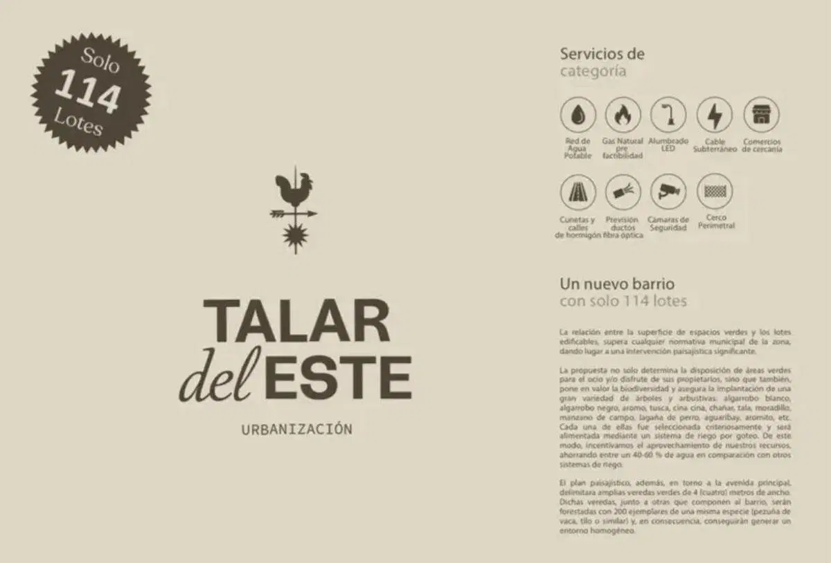 LOTE EN VENTA - TALAR DEL ESTE 3
