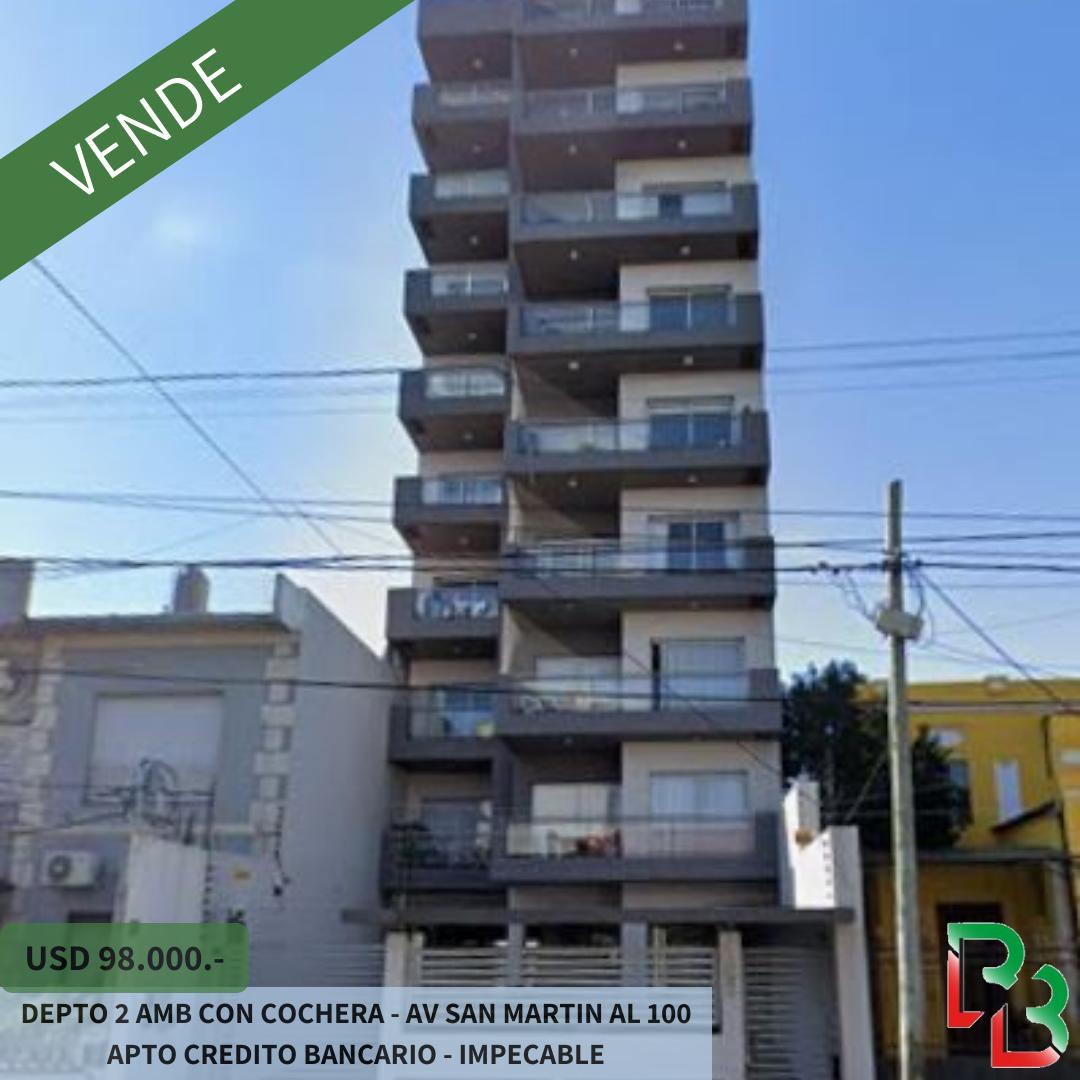 BERNAL CENTRO VENDE DOS AMBIENTES CON COCHERA CUBIERTA