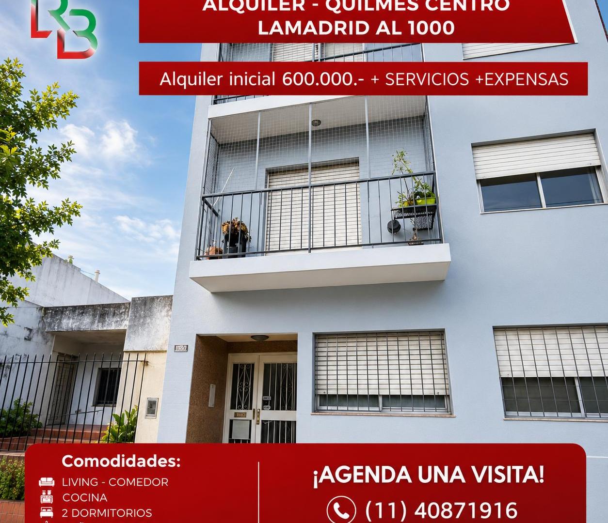 Departamento en alquiler – 2 dormitorios | Bernal