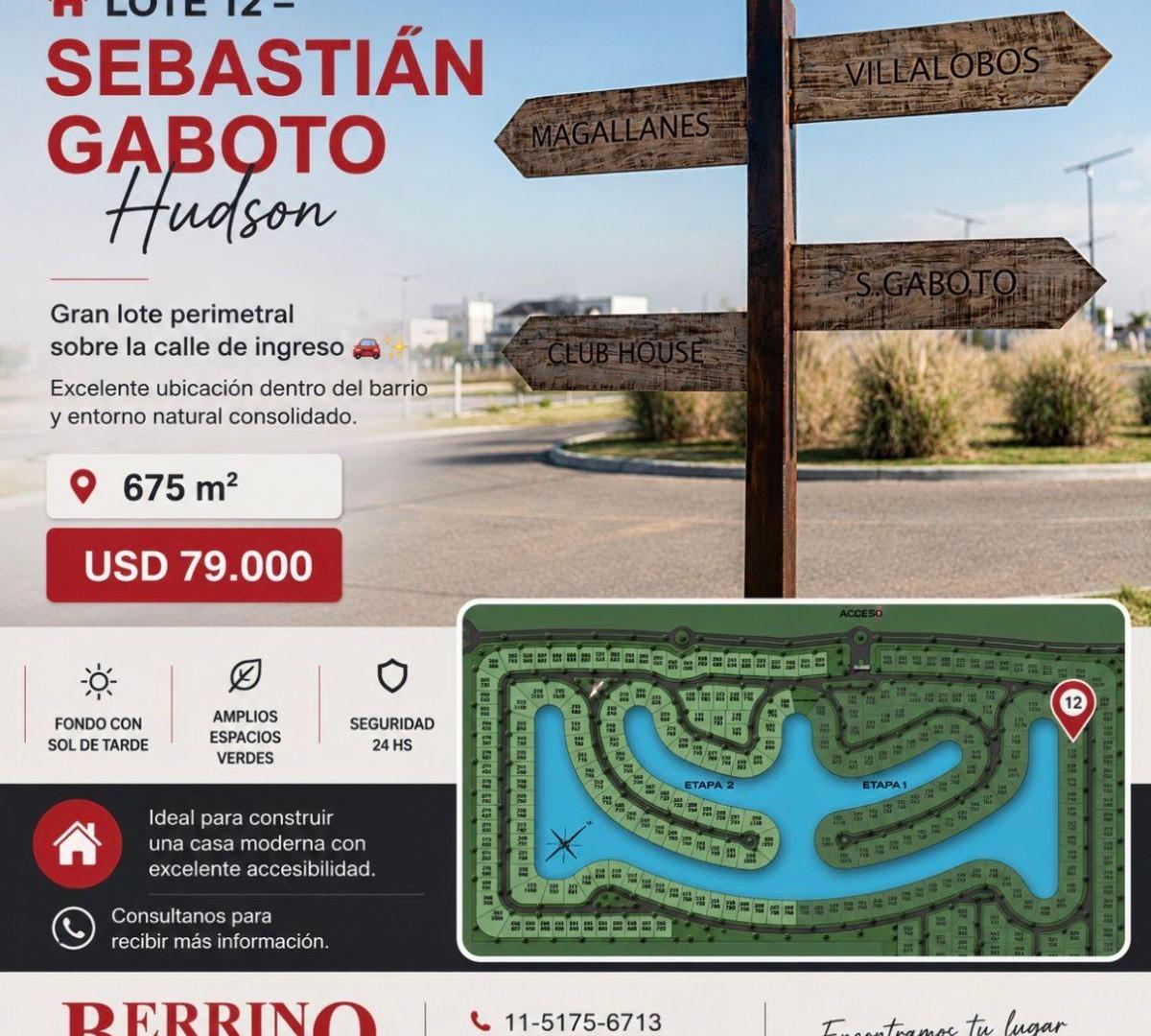 Lote Sebastián Gaboto - Hudson