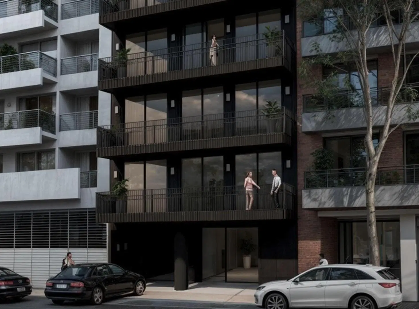 Obra iniciada. Venta Colegiales, Ambiente en L-  Baño, toilette y Balcón Aterrazado 3