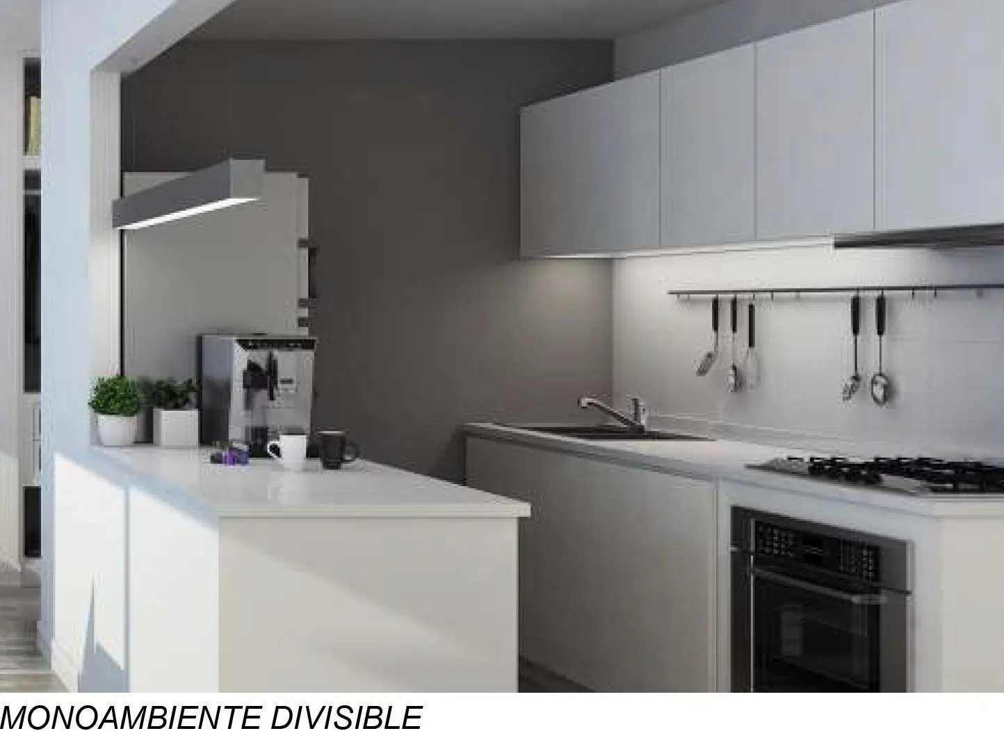 Obra iniciada. Venta Colegiales, Ambiente en L-  Baño, toilette y Balcón Aterrazado 4